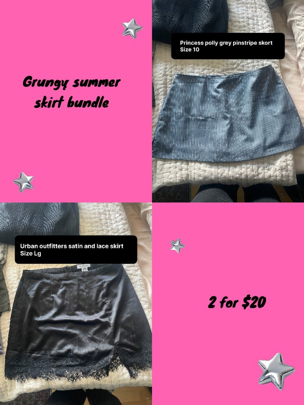Grungy Y2K Skirt bundle for size L/10
